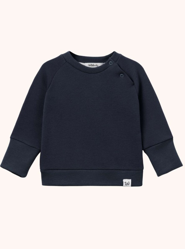Bluza merino dla dzieci z organicznej wełny w kolorze granatowym - BeWoolly