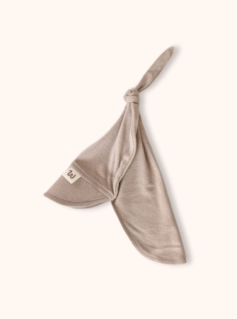 Letnia czapka z daszkiem z wełny merino i jedwabiu (GOTS) dla dzieci, beżowa 